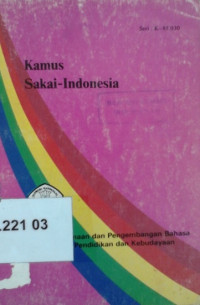 Kamus Sakai - Indonesia