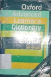 Oxford advanced learner`s dictionary of current English