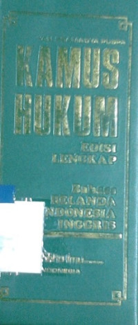 Kamus hukum bahasa Belanda Indonesia Inggris