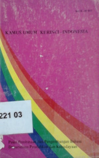 Kamus umum Kerinci - Indonesia