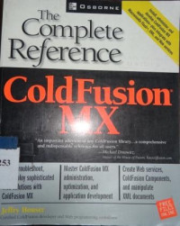 Coldfusion MX the complete reference