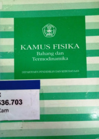 Kamus fisika : bahang dan termodinamika