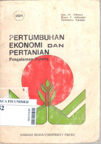 Pertumbuhan ekonomi dan pertanian : pengalaman jepang