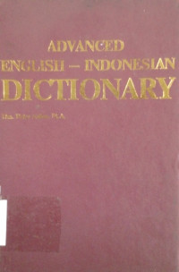 Advanced English - Indonesian dictionary