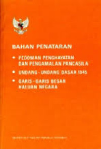 Bahan-bahan pedoman penghayatan dan pengamalan Pancasila