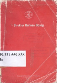 Struktur bahasa bosap