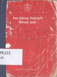 Tata bahasa deskriptif bahasa Jawa