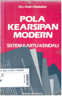 Pola kearsipan modern : sistem kartu kendali