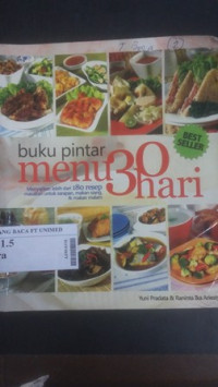 Buku pintar menu 30 hari