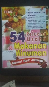 54 peluang usaha makanan & minuman