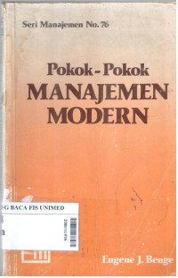 Pokok-pokok manajemen modern