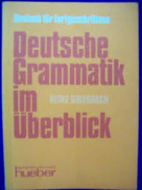 Deutsche grammatik im uberblick