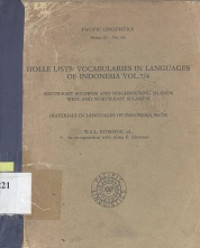 Holle lists : vocabularies in languages of Indonesia vol.7/4