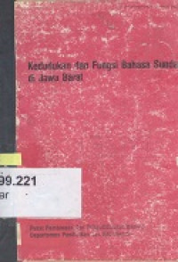 Kedudukan dan fungsi bahasa Sunda di Jawa Barat