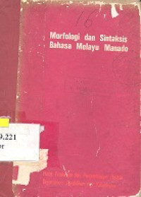 Morfologi dan sintaksis bahasa Melayu Manado