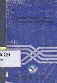 Pemataan bahasa daerah di Sumatera Barat dan Bengkulu