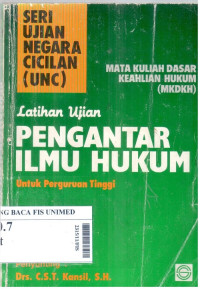 Latihan ujian pengantar ilmu hukum untuk perguruan tinggi