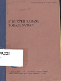 Struktur bahasa Toraja Sa`dan