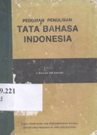 Pedoman penulisan tata bahasa Indonesia