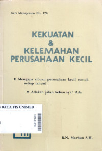 Kekuatan dan kelemahan perusahaan kecil