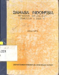 Bahasa Indonesia : program spesialisasi semester V dan VI untuk SPG