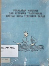 Peralatan hiburan dan kesenian tradisional daerah nusa tenggara barat