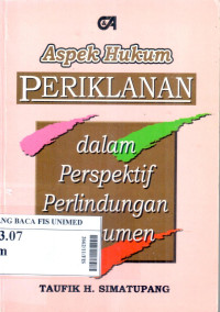 Aspek hukum periklanan dalam perspektif perlindungan konsumen