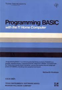 Programming basic with the ti home computer