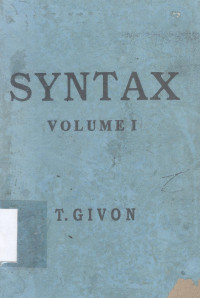 Syntax : an introduction