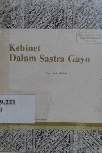 Image of Kabinet dalam sastra Gayo