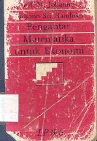 Pengantar matematika untuk ekonomi