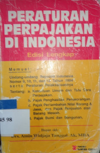 Peraturan perpajakan di Indonesia