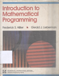 Introduction to mathematical programming