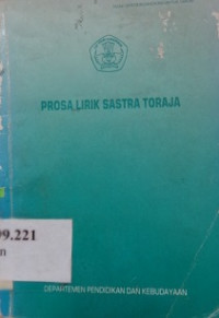 Prosa lirik sastra Toraja