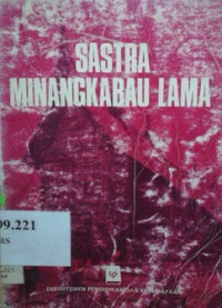 Sastra Minangkabau lama