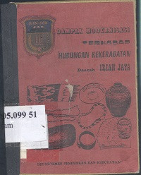 Dampak modernisasi terhadap hubungan kekerabatan daerah Irian Jaya : dalam masyarakat perkotaan suku Mooy di desa Klasaman dan Malano Kec.Sorong Irian Jaya