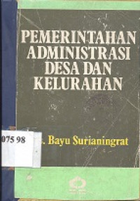 Pemerintahan administrasi desa dan kelurahan