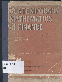 Theory and problems of contemporary mathematics of finance