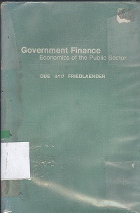 Government finance : economics of the public sector