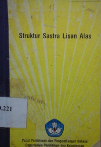 Struktur sastra lisan Alas