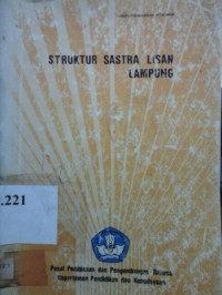 Struktur sastra lisan Lampung