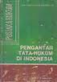 Pengantar tata hukum di Indonesia