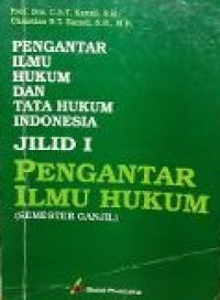 Pengantar ilmu hukum dan tata hukum Indonesia