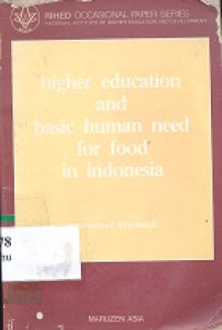 Higher education and basic human need for foof in Indonesia