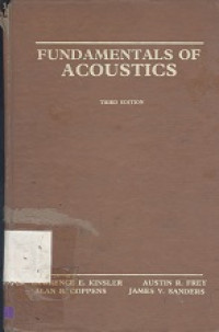 Fundamentals of acoustics