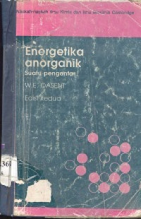 Energetika anorganik : suatu pengantar