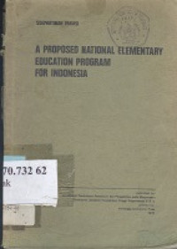 A proposed national elementary education program for Indonesia