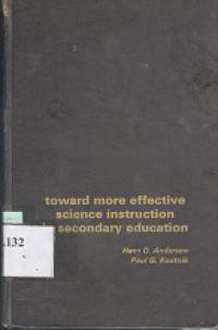 Toward more effective science in truction in secondary education