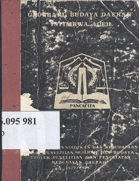 Geografi budaya istimewa Aceh