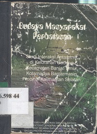 Budaya masyarakat perbatasan : studi interaksi antaretnik di kelurahan Gadang kecamatan Banjar Timur ota Madya Banjarmasin propinsi Kalimantan Selatan